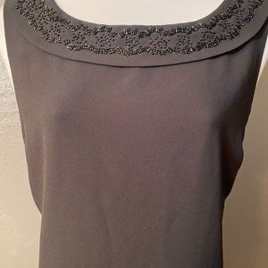 Vintage APPRAISAL Black Beaded Top